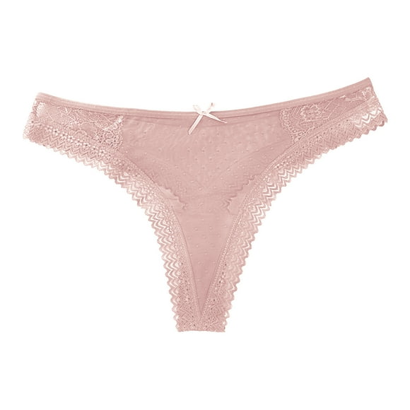 Bigersell Crotchless Panties Clearance High Cut Underwear Women Period Panty Style P-1445 Spandex Shaping Panties Ladies Thongs Briefs High Waist Women's Panties Pink M