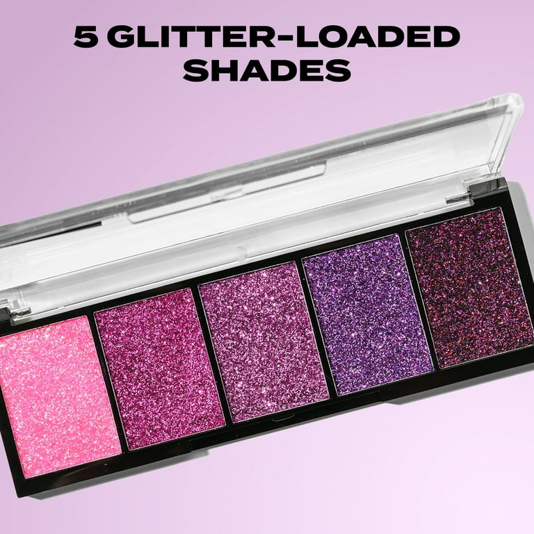 Hard Candy, Glitteratzi Shadow Palette, Cosmic Oasis, 5 Shimmering