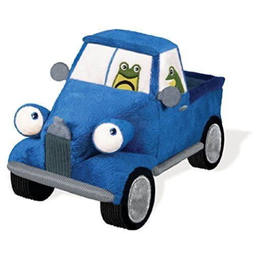 YOTTOY Petit Camion Bleu 8.5" Jouet Doux avec Son