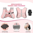 thumbnail image 3 of Chaleco Lastrado Fragraim 4.5 kg para Mujeres y Hombres con Reflectante Rosa, 3 of 7