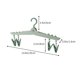thumbnail image 3 of Organizador portátil de percha plegable | Percha de ropa de viaje que ahorra espacio | Plástico duradero | Gancho ajustable | Multifuncional para el hogar y el camping | Amarillo/Verde/Blanco, 3 of 6