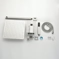 thumbnail image 2 of 12 Inch Bathroom Rain Shower System Set Wall Mount, with Handheld Shower Head and Shower Niche, 2 of 9