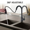 thumbnail image 7 of Single-Handle Stainless Steel Pull Down Sprayer Kitchen Faucet with Deck Plate, 7 of 7