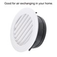 thumbnail image 4 of Unique Bargains 6 Inch Removable Screen Grille Cover Slanted Louver Round Air Vent 2 Pack, 4 of 5