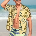 thumbnail image 5 of JUNZAN Various Snake Pattern Hawaiian Shirt for Men,Summer Beach Casual Short Sleeve Button Down Shirts-3X-Large, 5 of 5