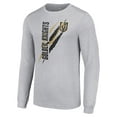 thumbnail image 2 of Men's Starter Heather Gray Vegas Golden Knights Color Scratch Long-Sleeve T-Shirt, 2 of 3
