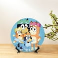 thumbnail image 3 of Lsque Bluey Pattern Ceramic Decorative Plate Decorative Plates with Display Stand Personalized Porcelain Plate Ceramic Ornaments for Wall Hanging Decoration-6in, 3 of 6