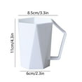 thumbnail image 3 of Shaped Toothbrush Cup with Comfortable Handle for Practical Oral Care, Modern Brushing Cup with Unique Geometric Design for Bathroom Organization, Versatile Rinsing Cup for Home Use, 3 of 6