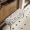 thumbnail image 3 of Whosucclay Dog Paw Print Dining Bench Cover Removable Bench Slipcover for Living Room, Bedroom, Kitchen Wear Resistant Bench Seat Protector Cover Soft Bench Protectors, 3 of 7