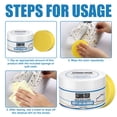 thumbnail image 4 of Crema limpiadora de calzado multifuncional | Quitamanchas de 100 g para zapatos blancos, zapatillas y lona | Pasta limpiadora sin agua con cepillo para viajes, escuela y artículos deportivos, 4 of 6
