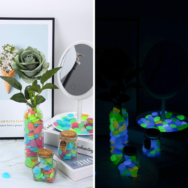 Treasures Of The Deep Ps1 Piedras Que Brillan En La Oscuridad - Guijarros Decorativos Para Jardín, Acuario O Caminos, Tamaño Mediano Piedras Decorativas Glow In Dark