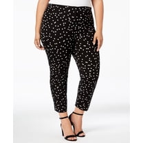 Alfani Plus Size Printed Skinny Pants Pop Dot 18W
