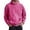 Pink, variant on Classic Washed Minimalist Solid Color Hoodie Jacket Relaxed Fit Pullover For Men And Adults Casual Wear Oversized Pullover Long Sleeve Crewneck Casual Tops
