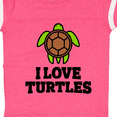thumbnail image 4 of Inktastic I Love Turtles Boys or Girls Baby Bodysuit, 4 of 5