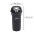 thumbnail image 4 of Leakproof Car Trash Can with Quality Plastic Material for Organized Car Use Black SpaceSaving Design 4.5 Inches x 6.2 Inches, 4 of 8