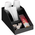 thumbnail image 1 of Navaris Coffee Station Organizer 4 Compartments - Coffee Organizer Station for Sugar, Creamer, Cup, Tea - Coffee Bar Organizer for Office and Kitchen Countertop Organization, 1 of 8