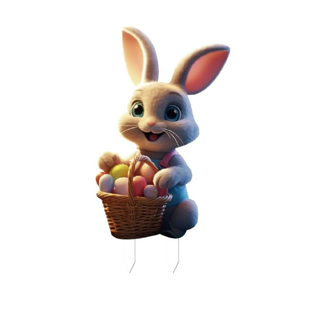 asddcavvf Easter Bunny Outdoor Decorative Floor Easter Easter Yard Decoration Spring Decorative Floor Graduation Sign in Book Pool Signs Christmas Signs for for Crafting