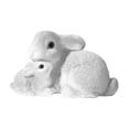 thumbnail image 1 of Luzkey Rabbit Statue Bunny Sculpture Collection Cute Easter Decoration Resin Rabbit Figurine for Living Room Porch Courtyard Outside White, 1 of 8