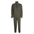 thumbnail image 6 of LEKODE Comfort Sweatshirt Yoga Sets for Women Casual Sets for Women Womens Long Sleeve Tops Womens Top Long Sleeve Tops for Woman Long Sleeve Tops Army Green S, 6 of 7