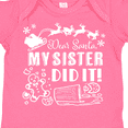 thumbnail image 4 of Inktastic Dear Santa, My Sister Did It Funny Christmas Boys or Girls Baby Bodysuit, 4 of 5