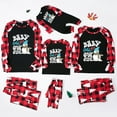 thumbnail image 2 of Snowman Print Family Matching Christmas PJs, Long Sleeve Shirts and Pants Holiday Sleepwear, 2 of 7