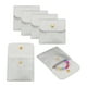 thumbnail image 1 of Bolsa de Joyería de Cuero PU Uxcell, 6 Pcs 8 x 8 cm - Estuche de Joyería con Botón a Presión, Bolsa de Viaje Pequeña Cuadrada para Empaque de Aretes, Anillos, Collares (Plata), 1 of 6