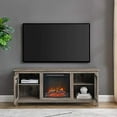 thumbnail image 3 of 58" MDF Traditional Electric Fireplace TV Stand - Grey Wash, 3 of 11