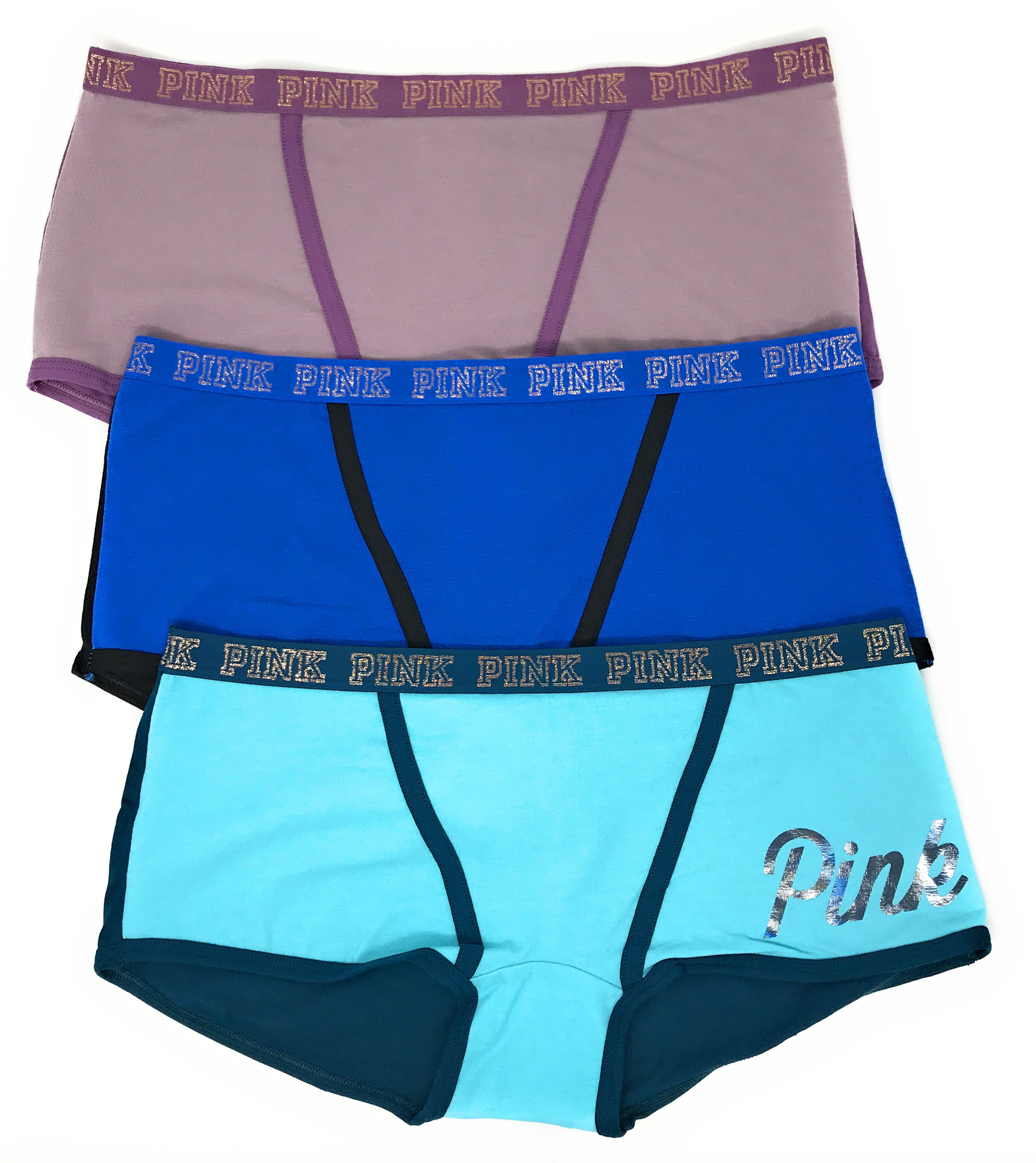 Victoria's Secret PINK Boyshort Panty Set of 3 - Walmart.com