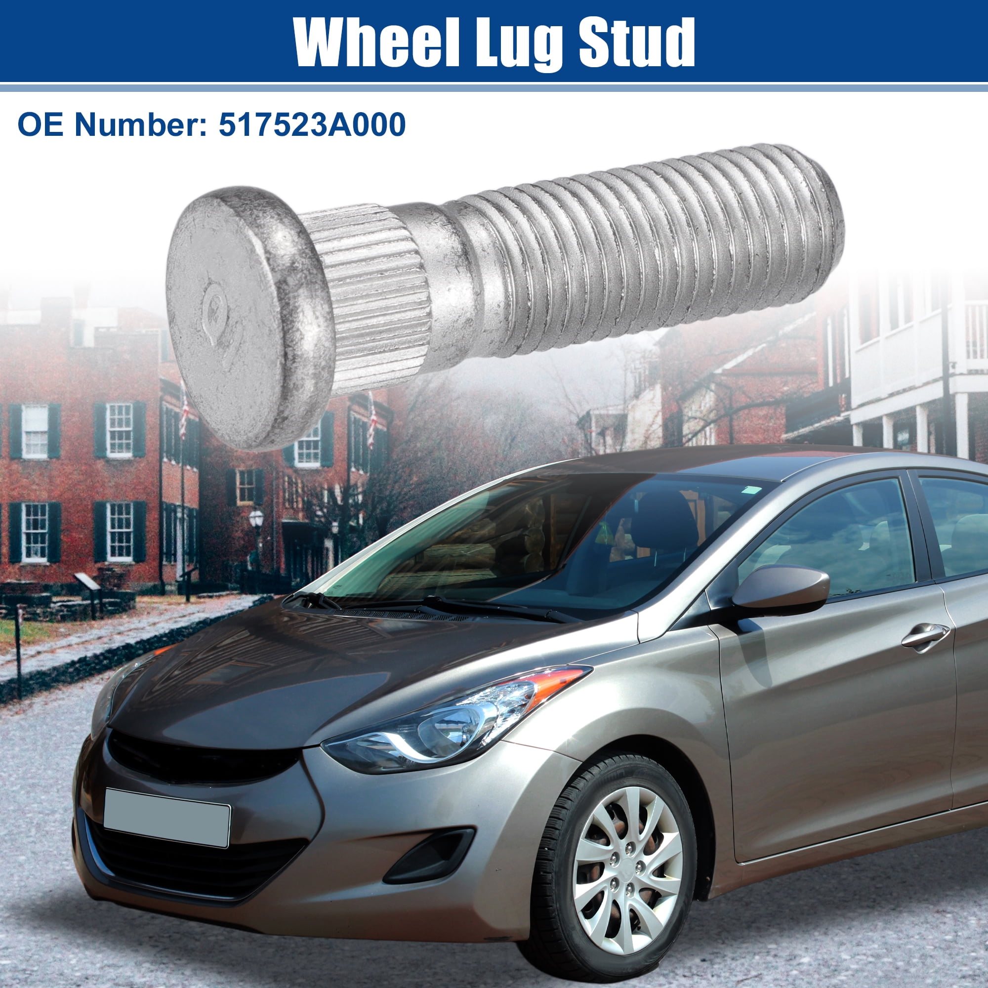 Unique Bargains M12x1.5 Wheel Lug Stud for Hyundai Elantra 2007-2012 - Pack of 10