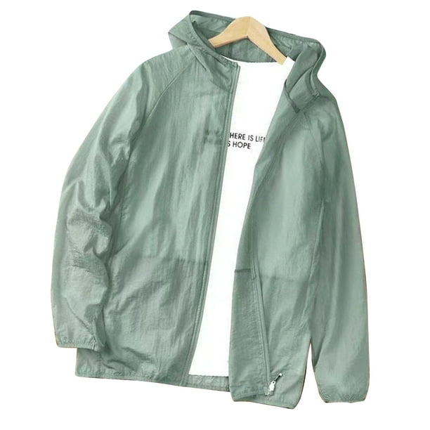 Chaqueta con protección solar UV, chaqueta con protección solar para hombres, chaqueta con protector solar, sudadera con capucha con protección solar para hombres, integración sin costuras