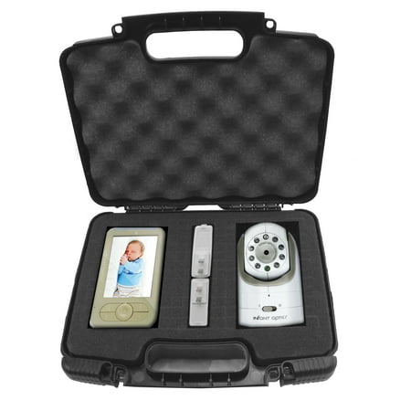 Infant Optics Baby Monitor Camera CASEMATIX Video Baby Monitor Ultra Protective Travel Carry Case with Impact Resistant Customizable Foam - Fits Infant Optics DXR-8 Digital Baby monitor , Camera , Screen , Lenses and Cables. ()