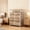 Oak, variant on Demi Bonn Elevated Storage Cabinet, 8 Independent Compartments, Home Entryway & Living Room, Oak