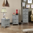 thumbnail image 5 of Bowery Hill Modern Wood 3-Drawer Cabinet in Vintage Gray Oak, 5 of 7