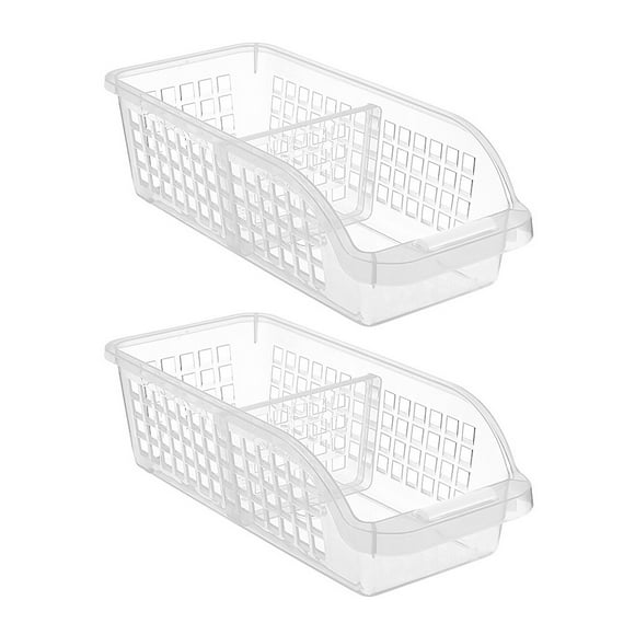GOOHOCHY 2 contenedores para refrigerador con compartimentos para frutas y verduras.