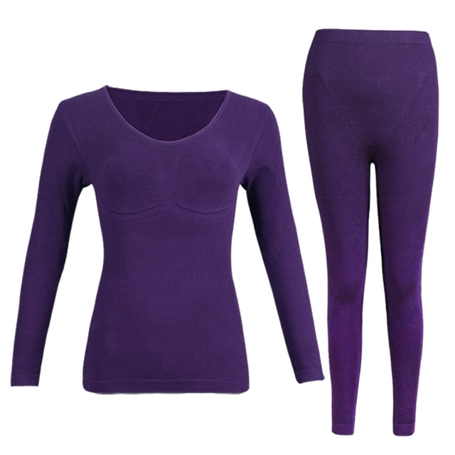 Ropa interior térmica para mujer Traje de pantalón ultra suave capa base esquí