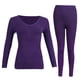 thumbnail image 1 of Ropa interior térmica para mujer Traje de pantalón ultra suave capa base esquí, 1 of 5
