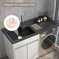 thumbnail image 5 of Juego de tapones de goma para fregadero, tapón de desagüe para lavabo con anillo colgante para bañera, cocina y baño, 3 tamaños, 6 piezas (Beige) JM, 5 of 5