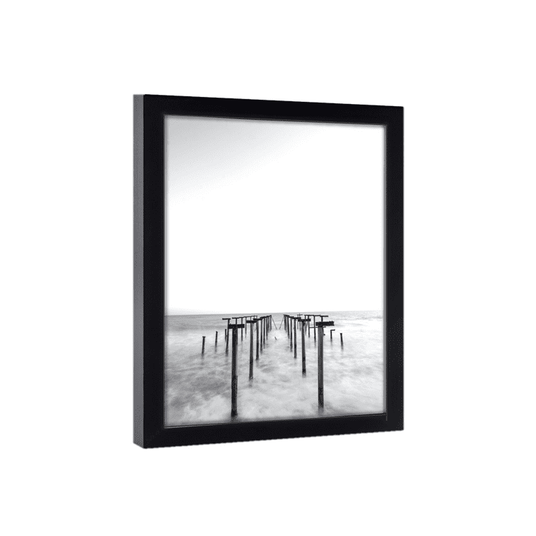 40x40 Picture Frame Black Wood 40x40 Frame, Size: 40 x 40, White