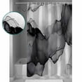 thumbnail image 3 of Abstract Ombre Grey Black Marble Shower Curtain Set ，Waterproof Fabric Shower Curtains Modern Art Shower Curtains for Bathroom,Bathroom Decor 72"x72", 3 of 6