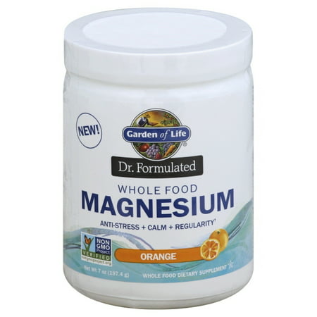 Garden of Life  Dr  Formulated  Whole Food Magnesium Powder  Orange  7 oz  197 4
