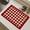 Red Circle, variant on Coffee Mat Hide Stain Rubber Backed Absorbent Red Dish Drying Mats for Kitchen Counter, Diatomaceous Non-Slip Drying Mat (Small Red Square,15.8x19.7")