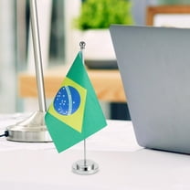 WEUVEB Small Flag Tabletop Decoration, Polyester and Plastic Mini Flag for Home, Office, Party, or Event Display