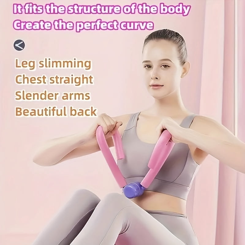 5-Piece Yoga Fitness Set, Eva Material Elastic Bands Resistance Pedal Puller Figure Eight Leg Muscle Trainer, Flexibility Massage