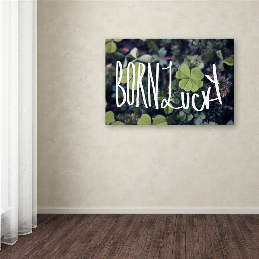 Trademark Fine Art "Born Lucky" Canvas Art by Leah Flores