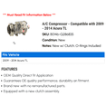 thumbnail image 2 of A/C Compressor - Compatible with 2009 - 2014 Acura TL 2010 2011 2012 2013, 2 of 2