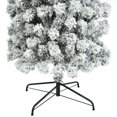 thumbnail image 3 of DECMAY 7.5FT Pencil Flocked Christmas Tree, Slim Artificial Xmas Tree with Snow Flocked PVC Branches and Sturdy Metal Stand for Holiday Home Decoration, 3 of 17