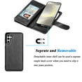 thumbnail image 5 of For Samsung S24 2024 Case, Samsung Galaxy S24 5G Wallet Case, Tiflook PU Leather Card Holder Flip Cover [Detachable Magnetic] Black, 5 of 6