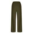 thumbnail image 6 of HongQid Women's Barrel Leg Pants Elasticated Waistband Soft Wide Leg Pants with Pockets Casual Sweatpants, 6 of 9