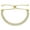 Colorless CZ, Yellow Gold on Silver, variant on 5.5mm Cubic Zirconia CZ Crystal Bolo Style Slide-Clasp Tennis Bracelet in .925 Sterling Silver