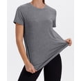 thumbnail image 4 of Ronuti Womens Workout Tops Short Sleeve Activewear T-Shirts Quick Dry Breathable Gym Running Yoga Athletic Wear, 4 of 11